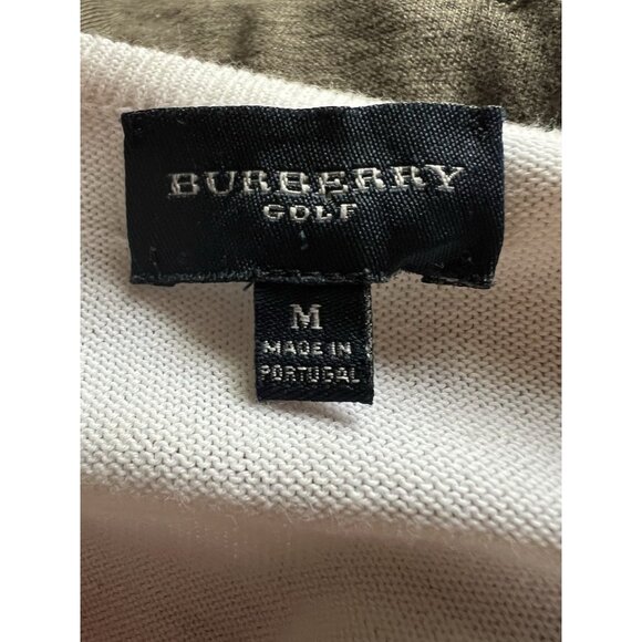 Burberry Golf v-neck red white argyle sweater M athleisure designer preppy - Picture 4 of 8